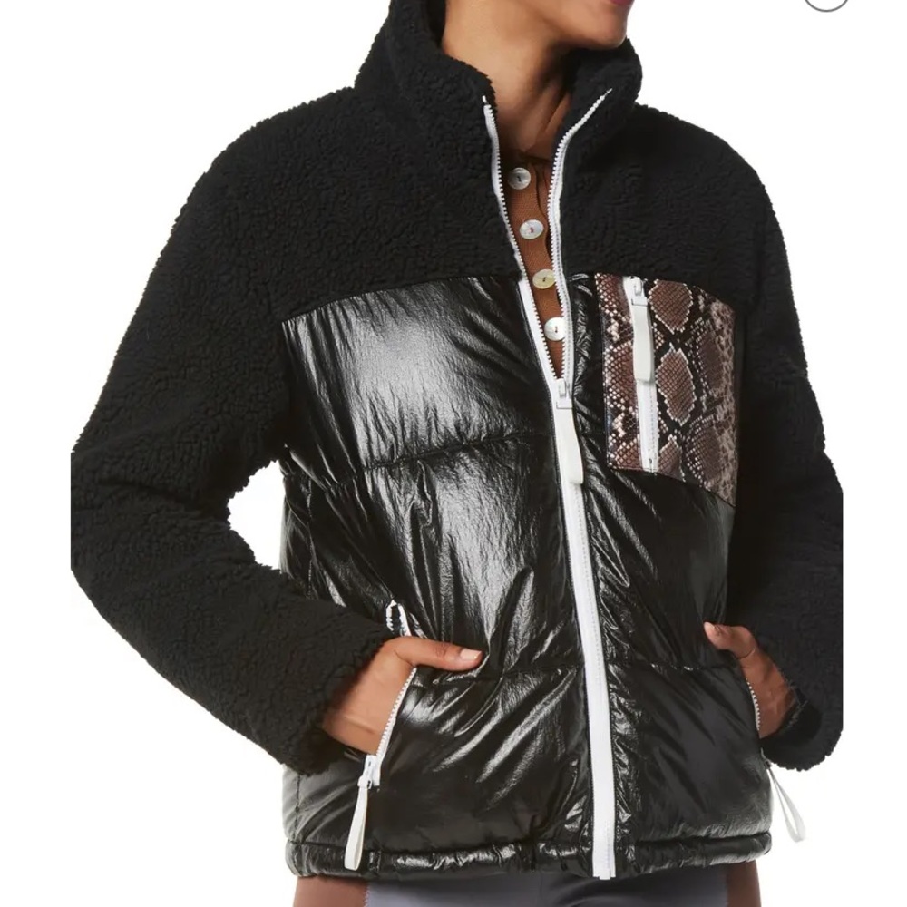 Faux Shearling Puffer Jacket MARC NEW YORK PERFORMANCE 🔥 NWT🔥